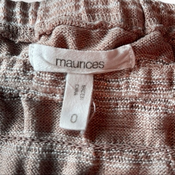 MAURICES stripe smocked off the shoulder top - Picture 7 of 9